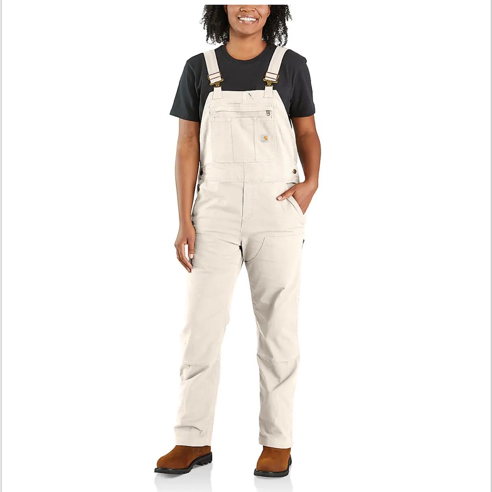 WOMEN'S RUGGED FLEX® LOOSE FIT CANVAS BIB OVERALL size small (4-6)